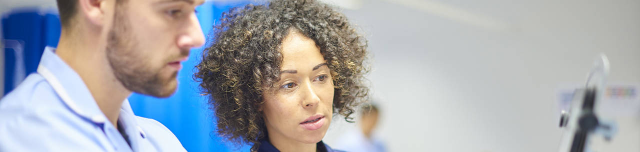 Nurse in a hospital Nurse in a hospital