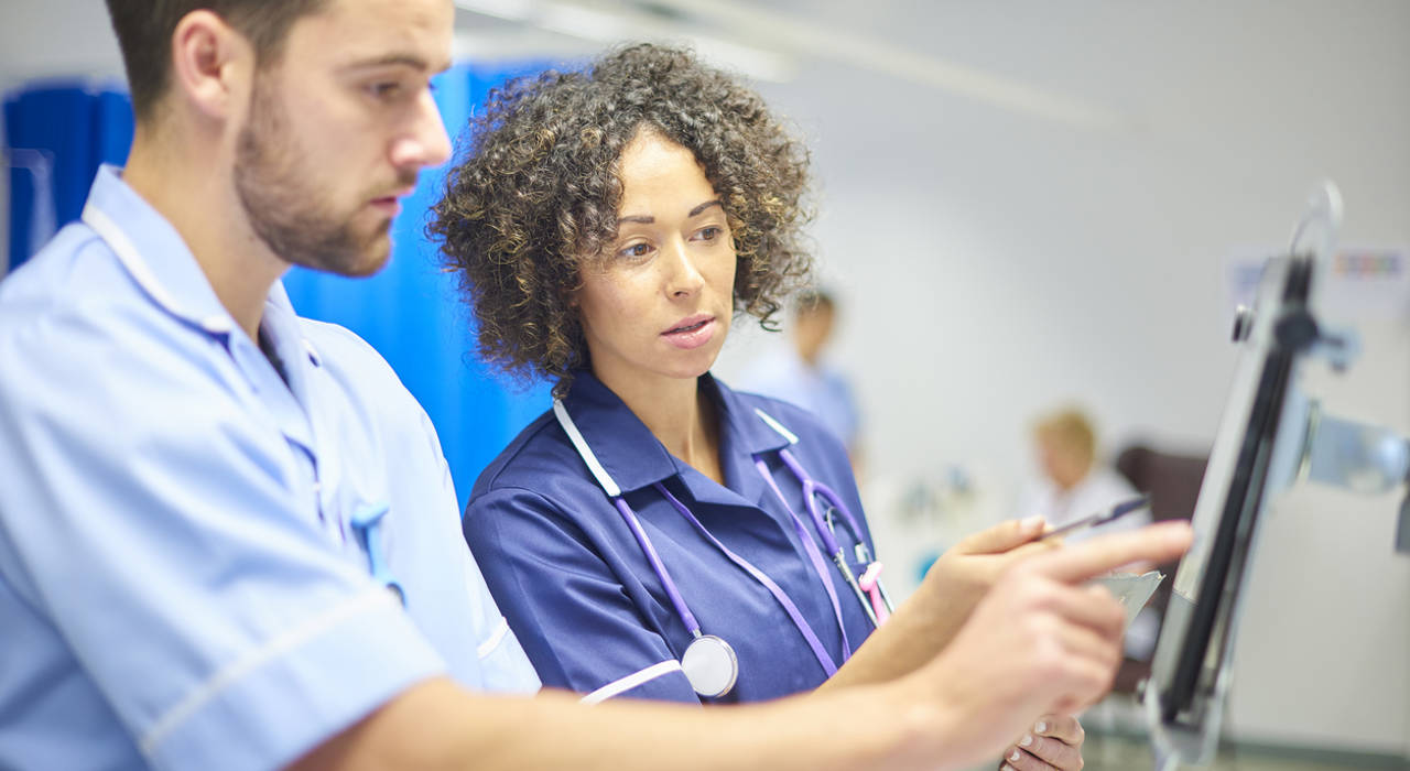 Nurse in a hospital Nurse in a hospital