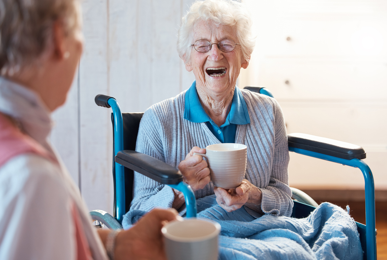 Carer in a home