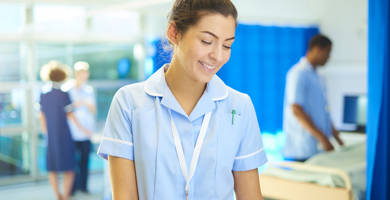 Nurse in a hospital Nurse in a hospital