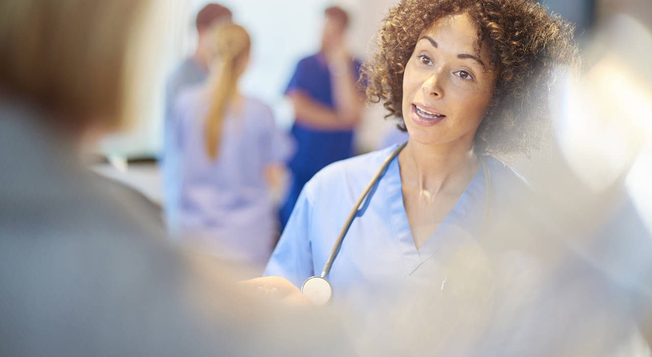 Nurse in a hospital Nurse in a hospital