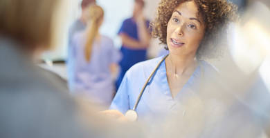 Nurse in a hospital Nurse in a hospital