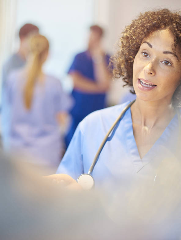 Nurse in a hospital Nurse in a hospital