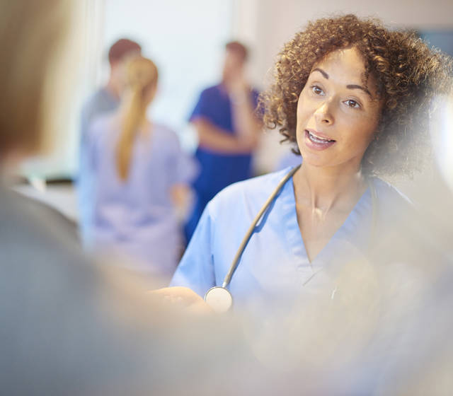 Nurse in a hospital Nurse in a hospital