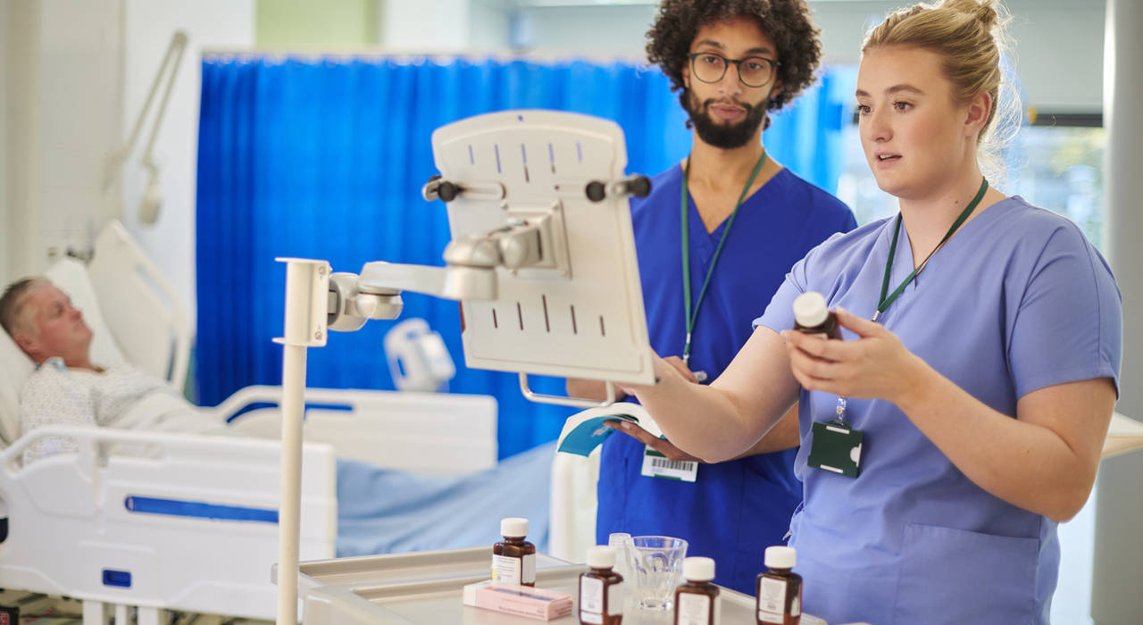 Nurse in a hospital Nurse in a hospital