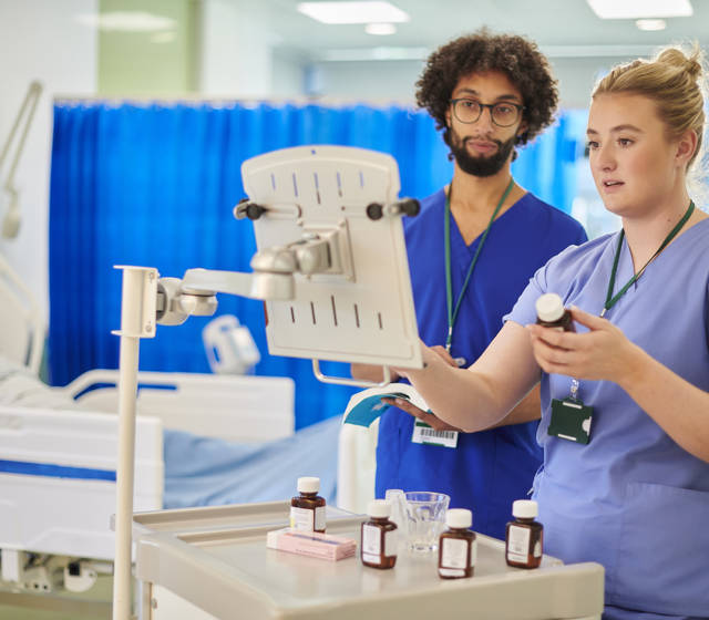 Nurse in a hospital Nurse in a hospital