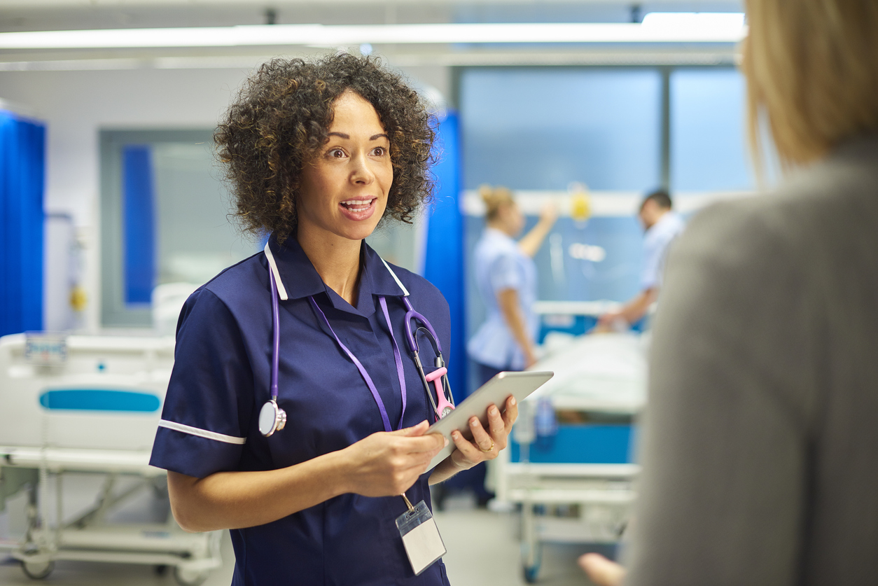 Nurse in a hospital