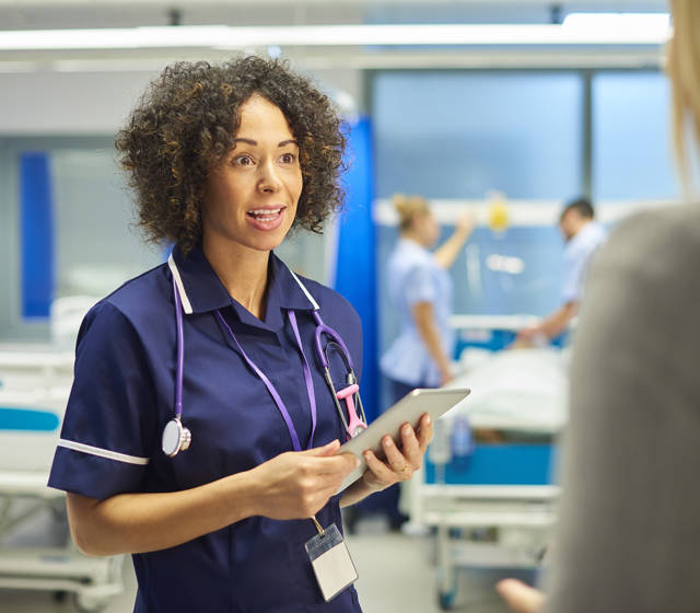 Nurse in a hospital Nurse in a hospital