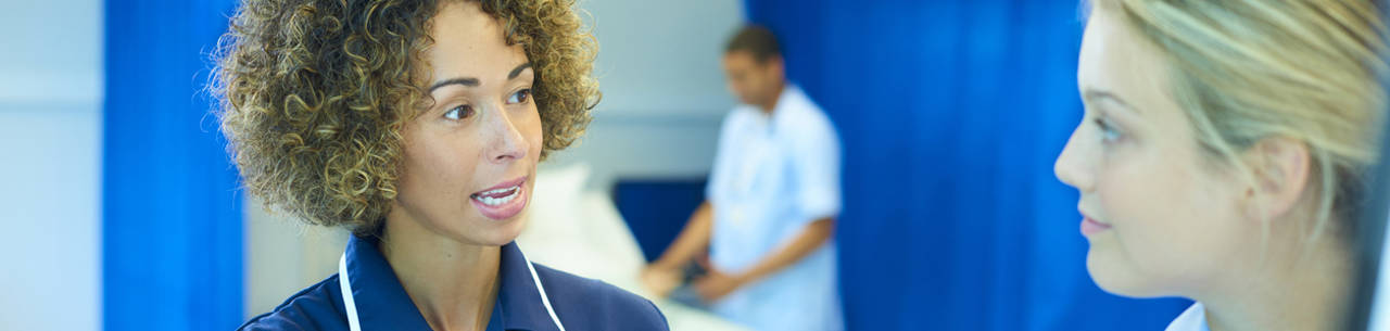 Nurse in a hospital Nurse in a hospital