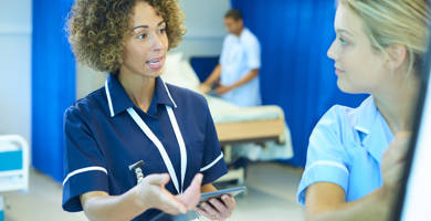 Nurse in a hospital Nurse in a hospital