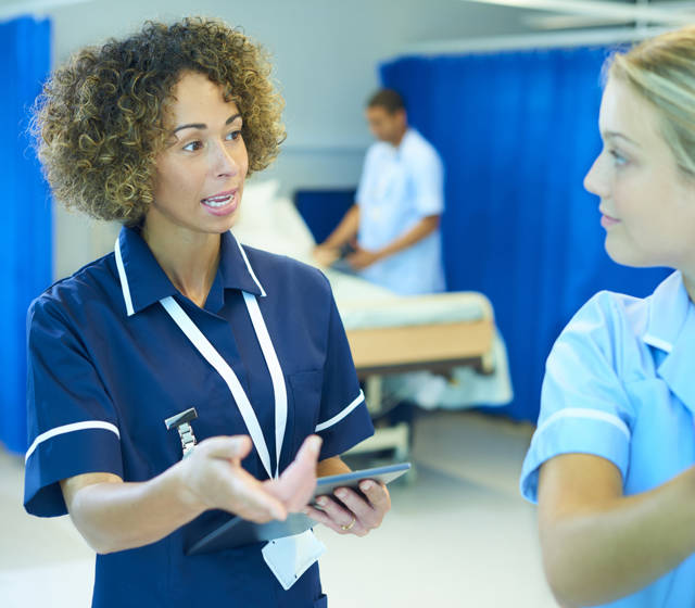 Nurse in a hospital Nurse in a hospital