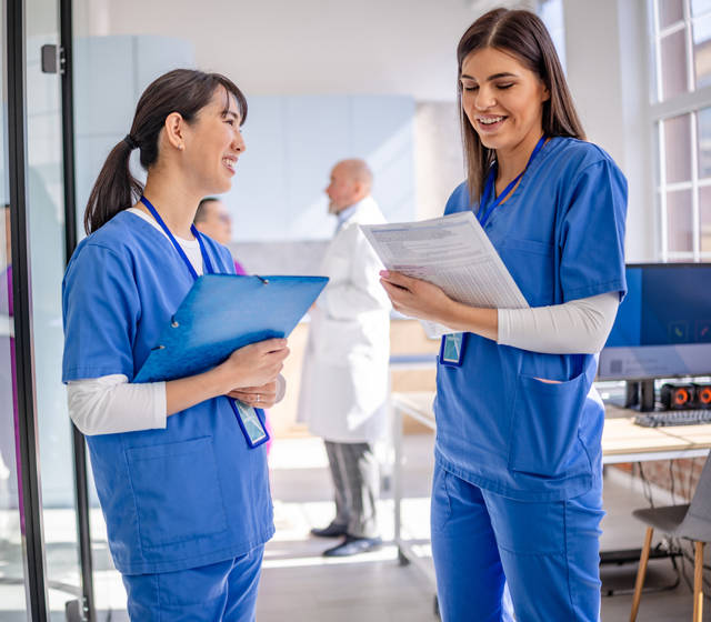 Nurse in a hospital Nurse in a hospital