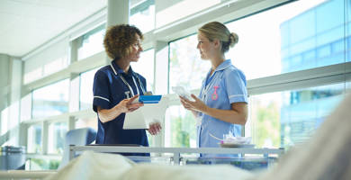 Nurse in a hospital Nurse in a hospital