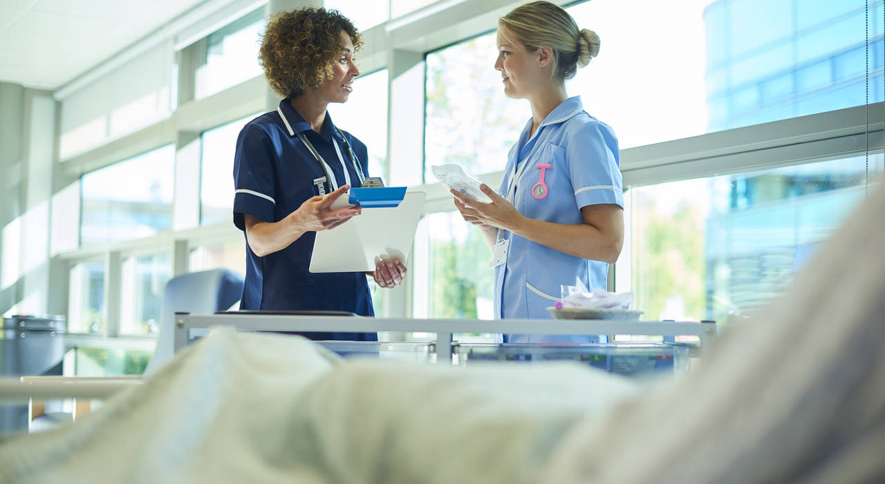 Nurse in a hospital Nurse in a hospital