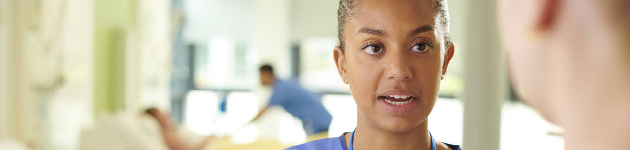 Nurse in a hospital Nurse in a hospital