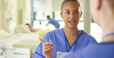 Nurse in a hospital Nurse in a hospital