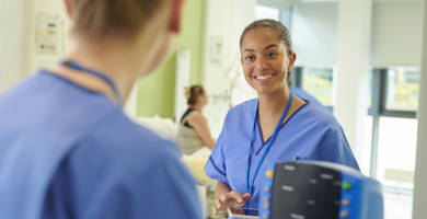 Nurse in a hospital Nurse in a hospital