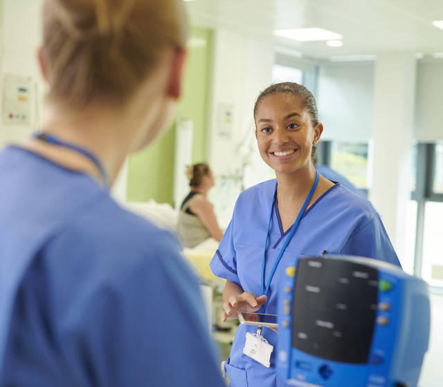 Nurse in a hospital Nurse in a hospital